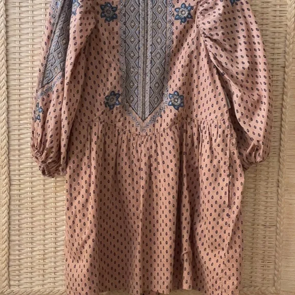 By Anthropologie Embroidered Tunic Mini Dress - Picture 8 of 16